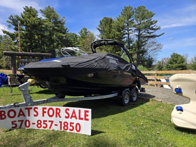 exterior shot of covered boat