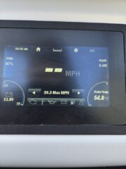 screen showing 39.3 max mph