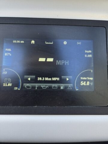 screen showing 39.3 max mph